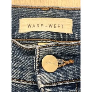 WARP+WEFT Aspen Pitkin Straight Jeans‎ Blue Wash Women's Size 25